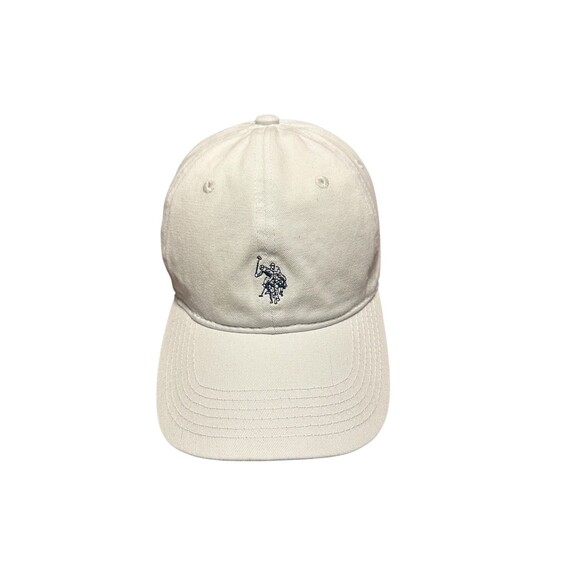 U.S. Polo Assn Baseball Cap Adjustable Strapback Men’s One Size White Hat - Picture 1 of 7